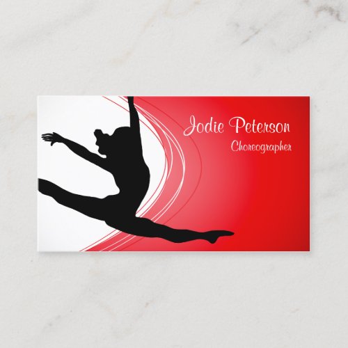 Dancer Choreographer Jette Leap Business Card