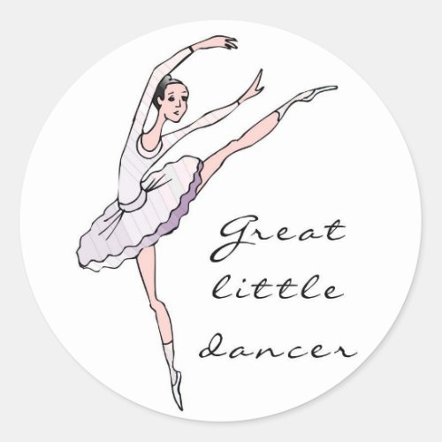 Dancer Classic Round Sticker
