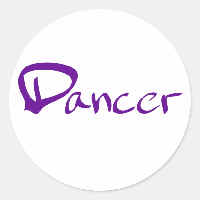 Dancer Classic Round Sticker (Front)