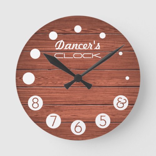 Dancer clock with numbers for a Dancers