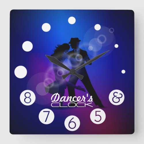 Dancer clock with numbers for a Dancers
