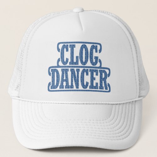 Dancer Clogging Clog Swirls Blue Dancers Pretty Trucker Hat