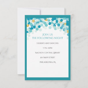 DANCER DOTS Bat Mitzvah Invitation