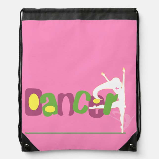 Dancer Drawstring Backpack (Front)