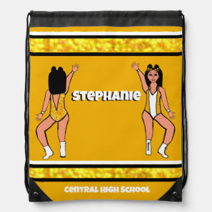Dancer Drawstring Bag Gold White Spark #2