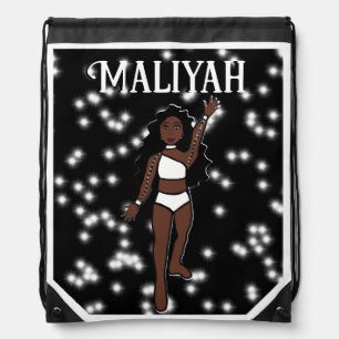 Dancer Drawstring Bag White #2