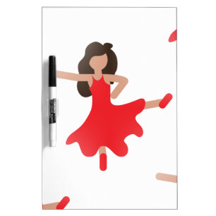 dancer emoji dry erase board