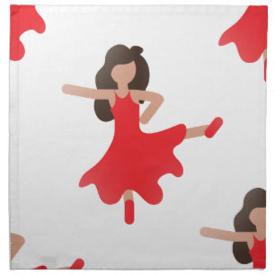 dancer emoji napkin