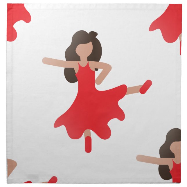 dancer emoji napkin (Front)