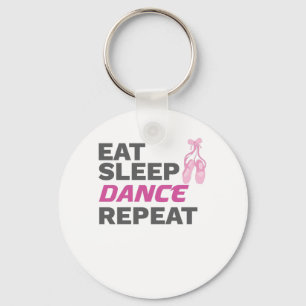 Dancer for Dancing Teacher Eat Sleep Dance Repeat Keychain