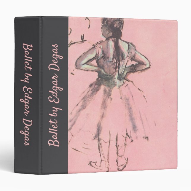 Dancer from Back, Hands on Hips by Edgar Degas Binder (Front/Spine)