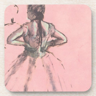Dancer from Back, Hands on Hips by Edgar Degas Coaster