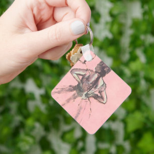 Dancer from Back, Hands on Hips by Edgar Degas Keychain