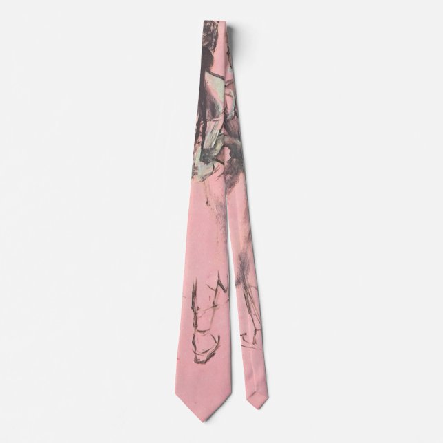 Dancer from Back, Hands on Hips by Edgar Degas Tie (Front)