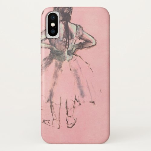 Dancer from the Back by Edgar Degas Vintage Ballet iPhone X Case