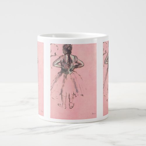 Dancer from the Back by Edgar Degas Vintage Ballet Large Coffee Mug