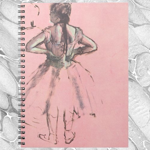 Dancer from the Back by Edgar Degas Vintage Ballet Notebook