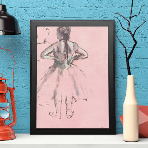 Dancer from the Back by Edgar Degas Vintage Ballet Poster