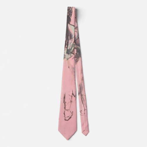Dancer from the Back by Edgar Degas Vintage Ballet Tie