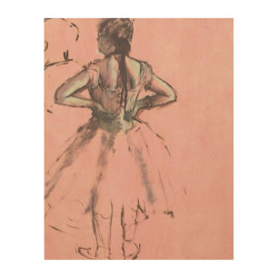 Dancer from the Back by Edgar Degas Vintage Ballet Wood Wall Decor