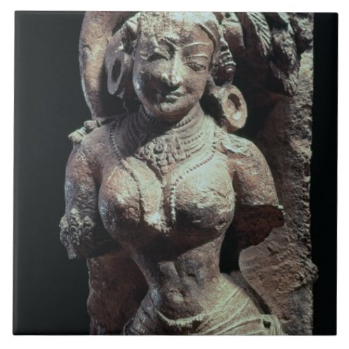 Dancer from the Sun Temple of Kanara Indian 13t Ceramic Tile