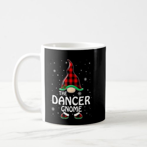 Dancer Gnome Buffalo Plaid Matching Family Christm Coffee Mug