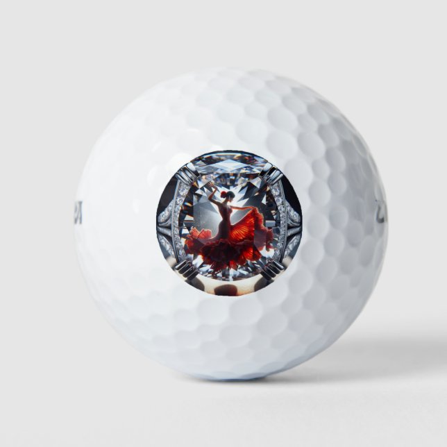 Dancer imprisoned in jewelry golf balls (Front)