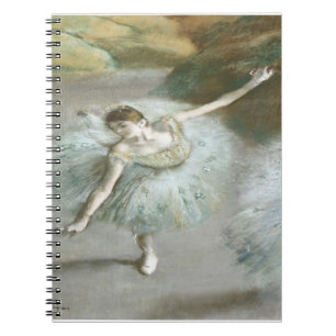 Dancer in Green by Edgar Degas Notebook