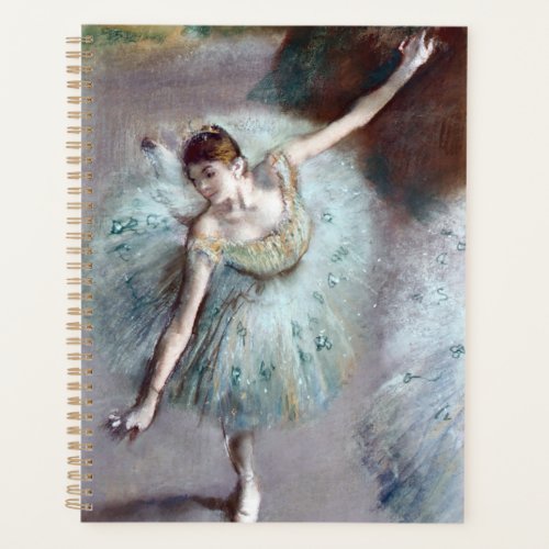 Dancer in Green by Edgar Degas Planner