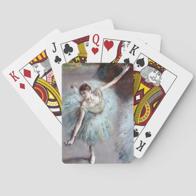 Dancer in Green by Edgar Degas Poker Cards (Back)
