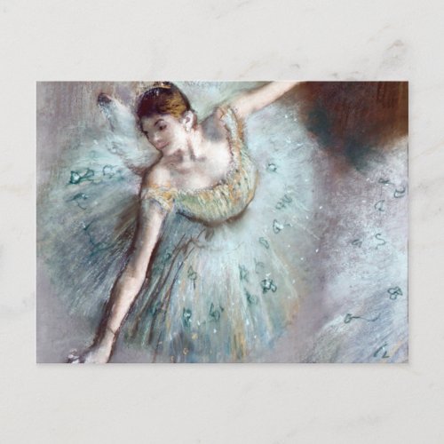 Dancer in Green by Edgar Degas Postcard