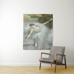 Dancer in Green by Edgar Degas Tapestry