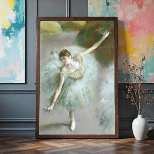 Dancer in Green Degas, Art Poster