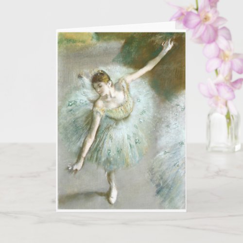 Dancer in Green Edgar Degas  Card