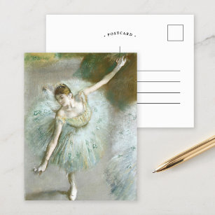 Dancer in Green   Edgar Degas Postcard