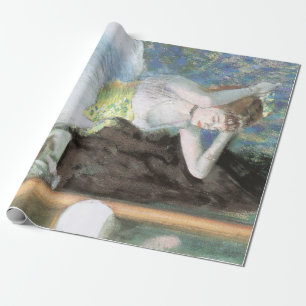 Dancer in Her Dressing Room by Edgar Degas Wrapping Paper