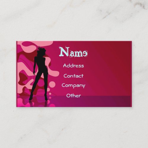 Dancer In Pink Business Card