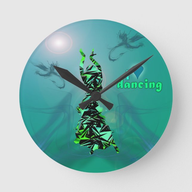 Dancer *Jinx* Round Clock (Front)