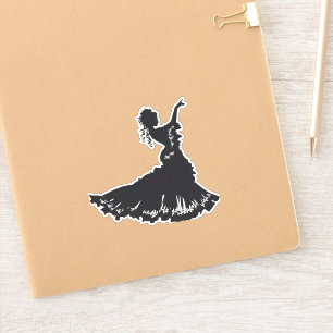Dancer Lady Silhouette Sticker