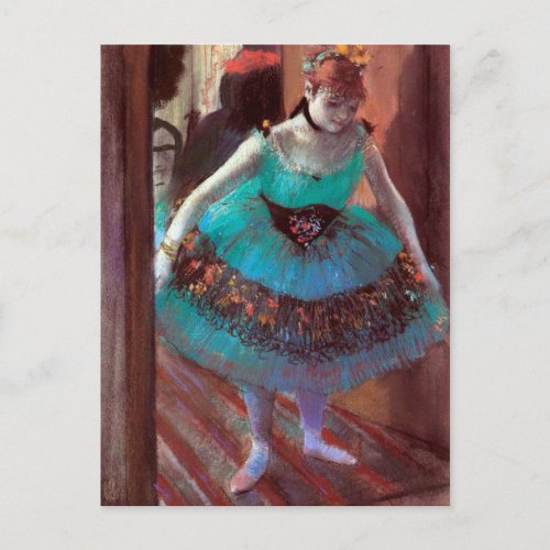 Dancer Leaving Her Dressing Room by Degas Postcard