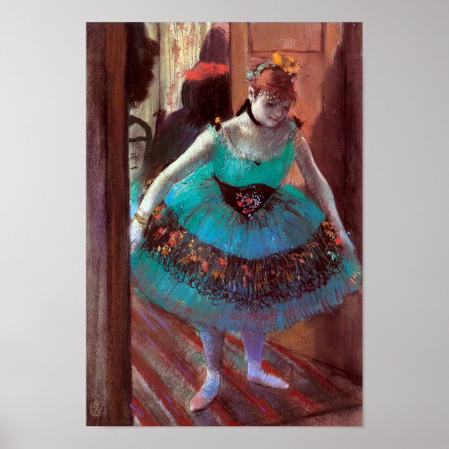 Dancer Leaving Her Dressing Room by Degas Poster (Front)