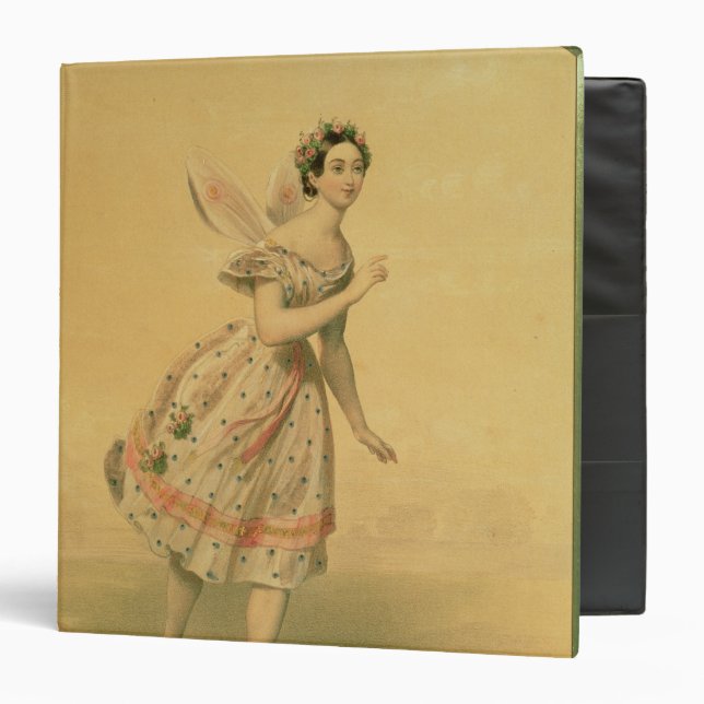 Dancer Maria Taglioni 3 Ring Binder (Front/Inside)