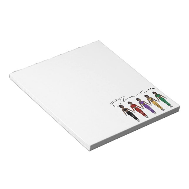 Dancer Notepad Multi Colors (Angled)