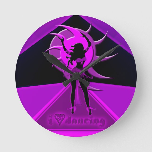 Dancer *Onca* Round Clock (Front)