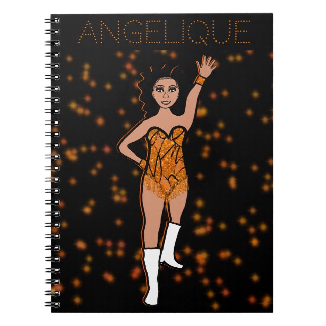 Dancer Orange Fringe Notebook #2 (Front)