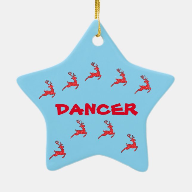 DANCER- ORNAMENT in colors (Back)