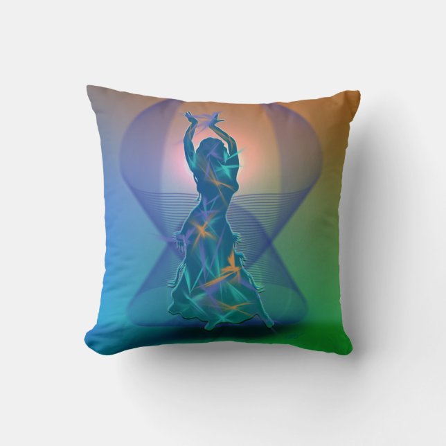 Dancer * Pheja* Throw Pillow (Front)
