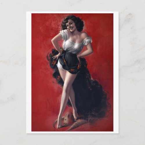 Dancer Pinup Postcard