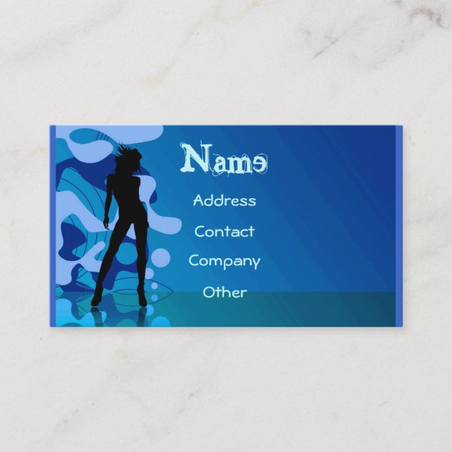 Dancer Profile Card - Customizable (Front)