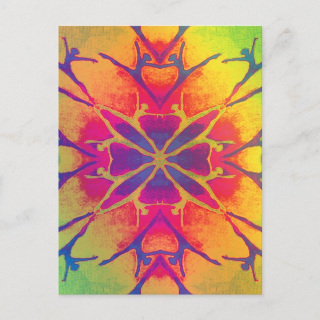Dancer (Rainbow - Psychedelic2) Postcard (Front)